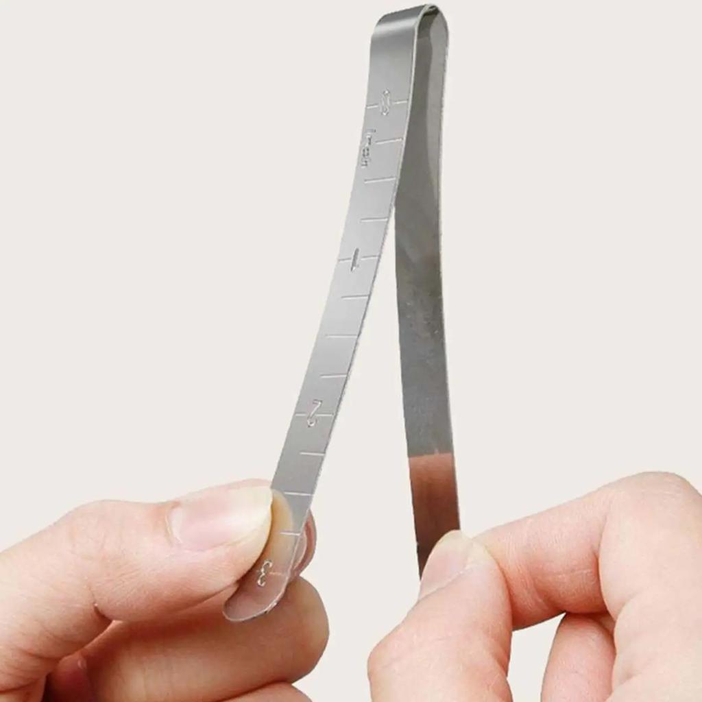 2pcs Sewing Fixed Ruler Stainless Steel Measurement Sewing Ruler Fabric Clip Metal Sewing Curly Edge Clip Sewing Clip