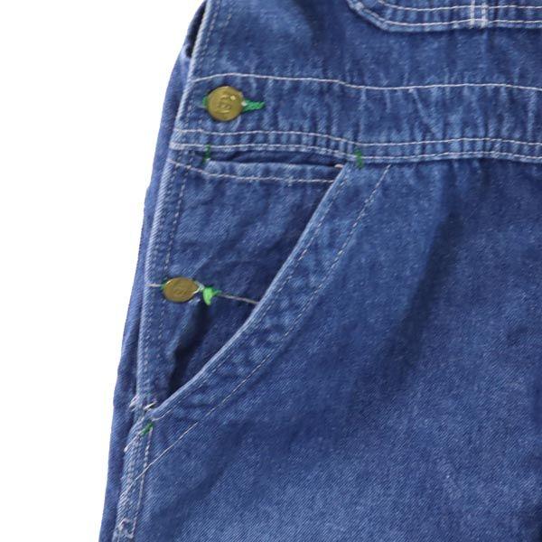 KEY Made In USA Denim Overall W30 Button Fly Men's Used