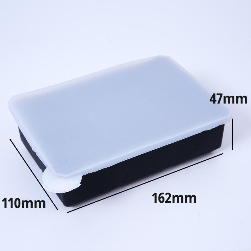 Силиконовая форма для льда 6 ячеек 15 ячеек 24 ячейки квадратная, с крышкой форма для кубиков льда бытовая морозильная камера легкое извлечение льда 6 grids чёрный