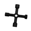 4 In 1 Multifunction Electrician Plumber Utility Cross Switch Wrench Universal Square Triangle Key for Gas Train Bleed Radiator