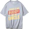 Fashion Summer Boys T Shirt Theres No Buddy Like My Uncle Short Sleeve Comfortable Oneck Tees Hiphop Cheap Tshirt Bigger Size
