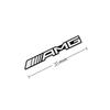 4/10pcs car audio decorate 3D Aluminum Badge Emblem Sticker For Mercedes Benz AMG C200 C260 C300 W108 W124 W126 W140 W168 W169