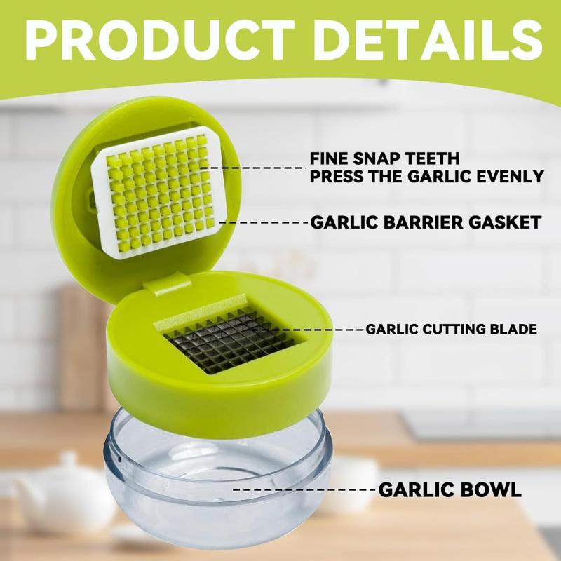 Garlic Mincer for Kitchen Easy to Use Mini Garlic Press Chopper with Garlic Guard, Kitchen Tool for Food Preparation and Cooking