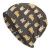 Cute Corgi Dog Beanie Hat Adults Knitted Cap Soft Stretchy Knit Chemo Hat for Men Women Soft Warm Winter Hat Headwear