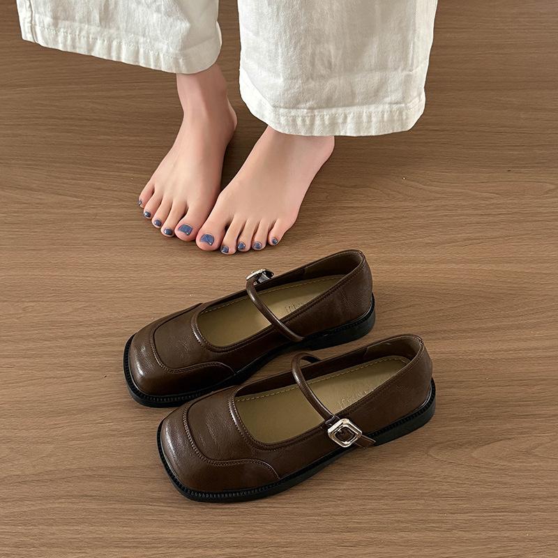 Zhike~ Premium soft-soled single shoes 2025 new spring and summer temperament women's shoes flat-soled small fragrant Mary Jane shoes