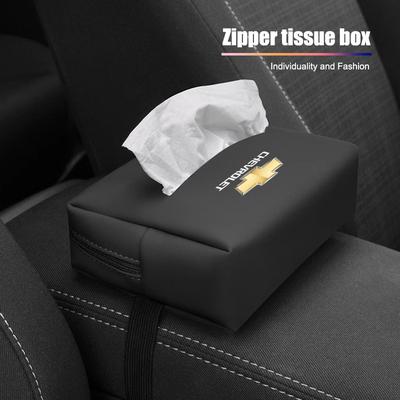 ILNOP1 Soft Leather Car Tissue Box Hanging Toilet Paper Bag For Cruze Malibu Colorado Suburban Equinox Blazer Trax Camaro