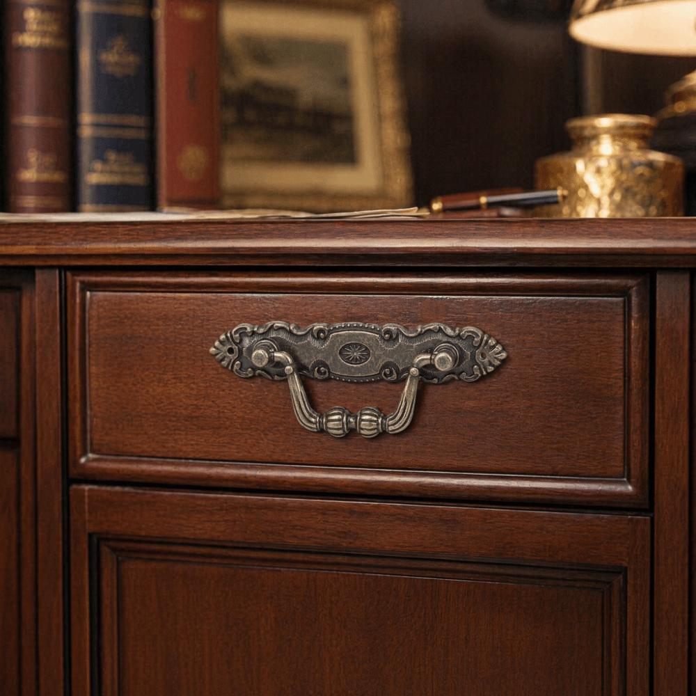 4pcs Zinc Alloy Cabinet Handles 10.5*2cm Door Handles Vintage Drawer Pulls Home