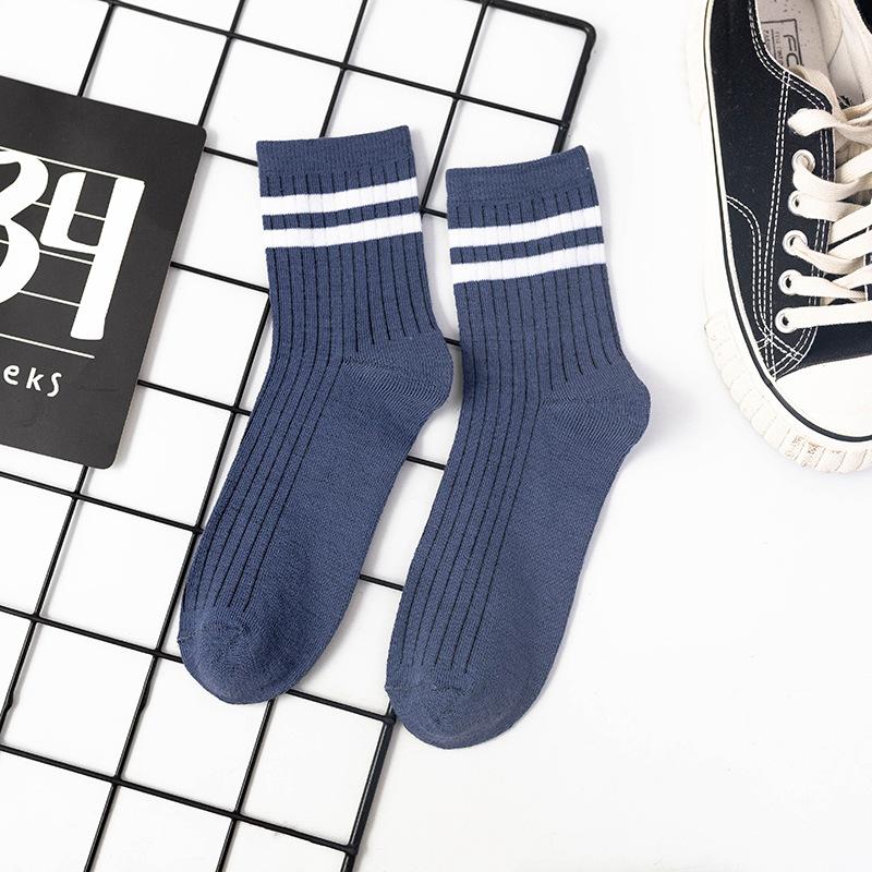 10 Pairs of Men's Autumn and Winter Business Leisure Versatile Classic Smoke A Parallel Bar Sweat Absorber Deodorant Tube Socks