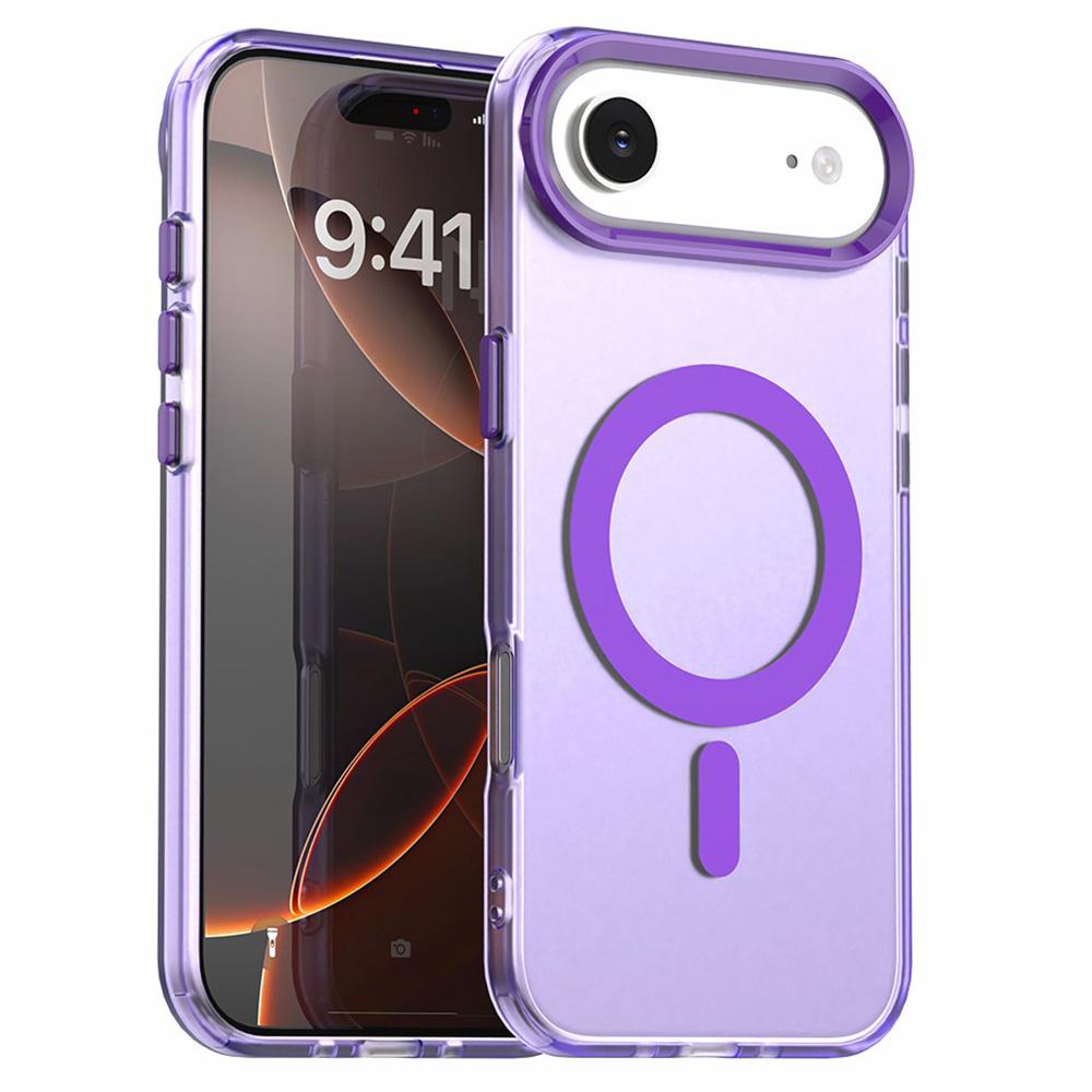 

For iPhone 17 Air Case Compatible with MagSafe Anti Drop Hybrid Phone Back Cover Purple