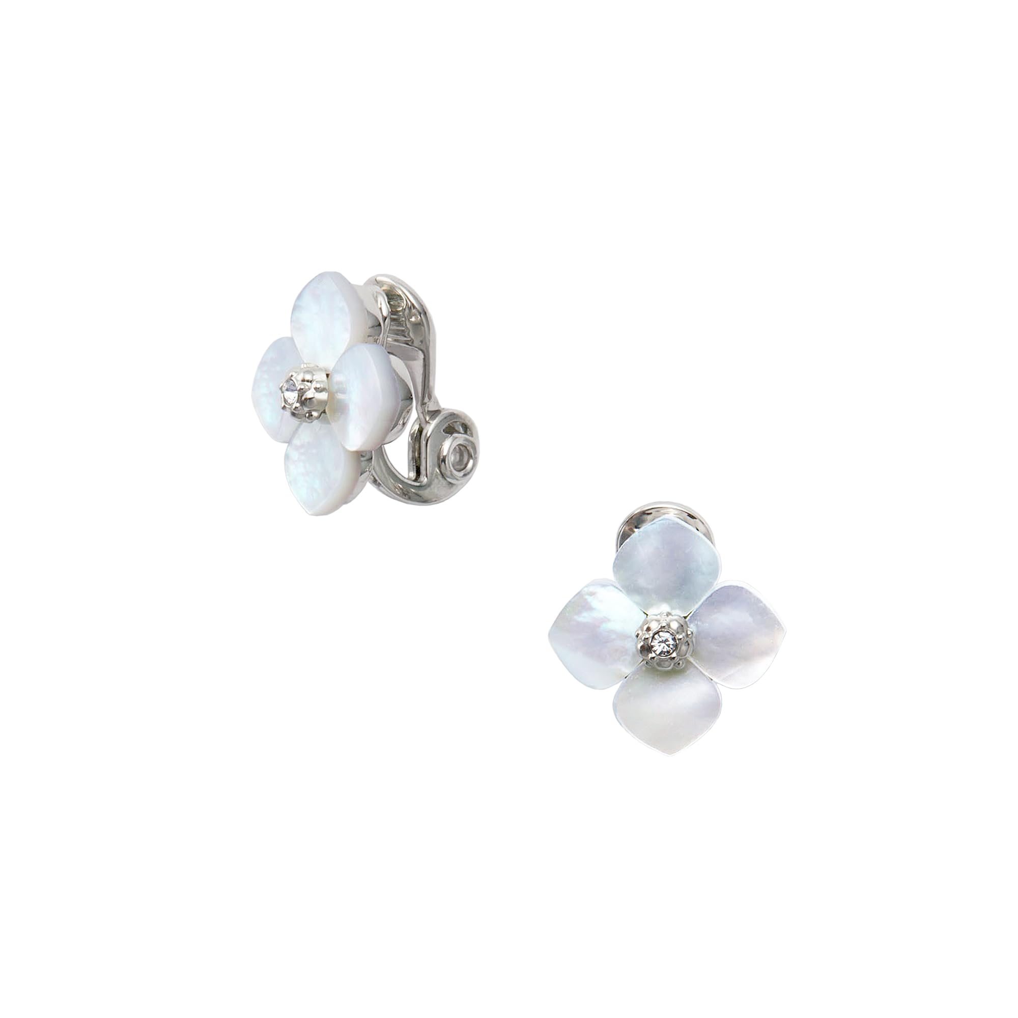 

Shell flower earrings VBME3001 UW [Vendome Boutique] білий