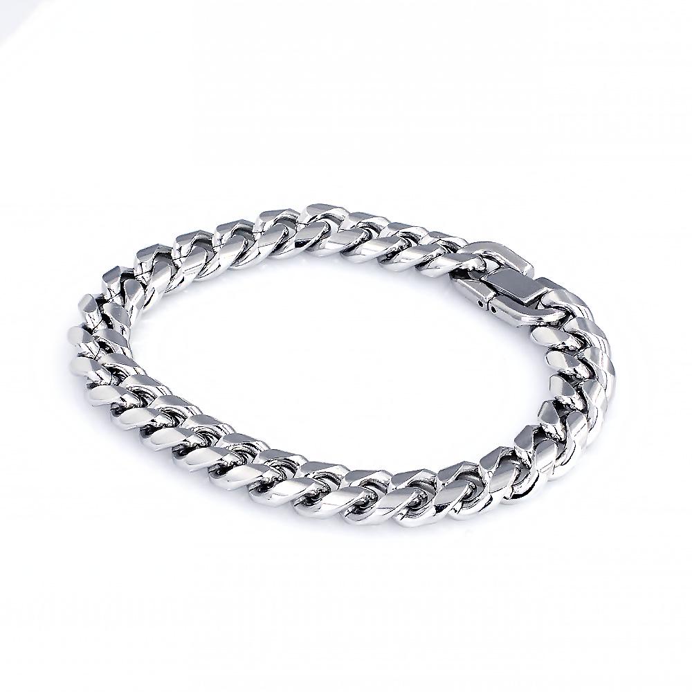 Men's Thick Stainless Steel Cuban Link Chain Bracelet/Necklace