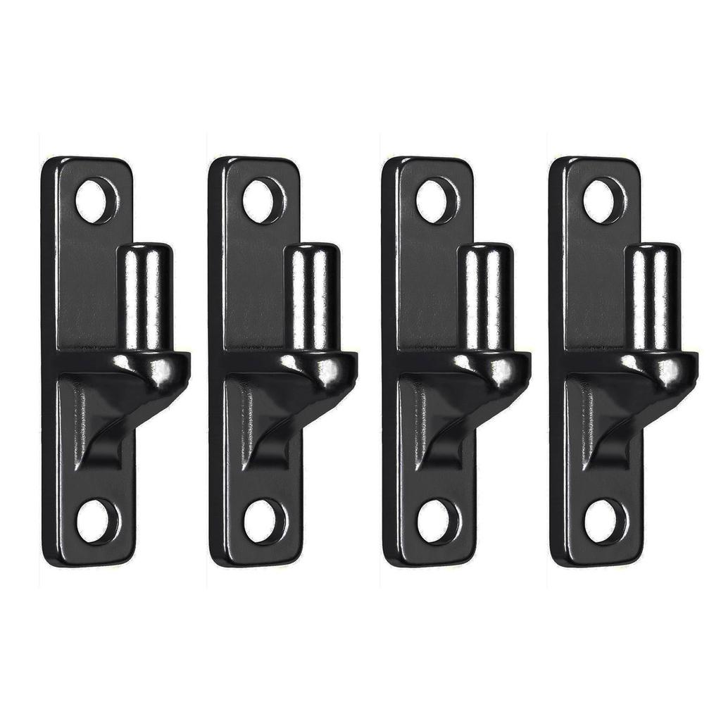 1/2/4 Pack Wall Mount Gate Hinges Portable Wall Plate Hinges for Outdoor Chain Link Fence Gate with 5/8Inch Hinges Pin