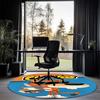 Cheetos Printed Round Rug Carpet Chair Rug Area Rug Entryway Doormats,for Office Chair Living Room Bedroom Kitchen Room.