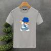 2025 Fashion New For Men's T-shirt High Quality 100% Cotton Bear Printing Summer Casual Cool Loose O-Neck T-Shirt Male Tops 2yk