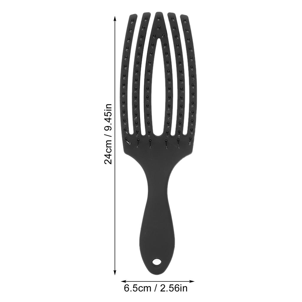 Detangling Comb Ergonomic Handle Hollow Out Design Clean Neat Scalp Massage Relieve Pressure Massage Comb