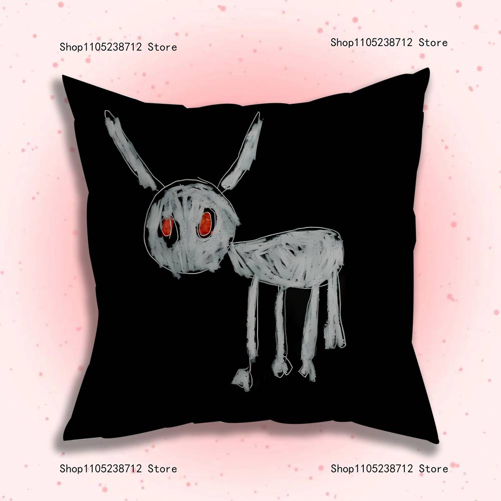 Drake O-OvO OWL Pillow Covers Cartoon Sofa Decorative Home Double-sided Printing Short Plush Cute Cushion Cover