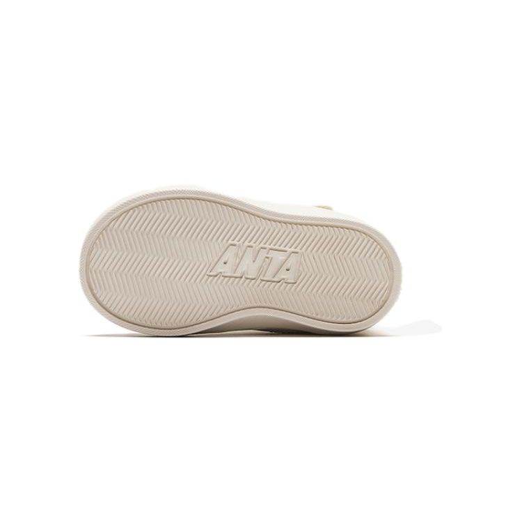 Anta Antiskid Shock Absorbing High Top Walking Shoes Baby Shoes Beige A312340022-1