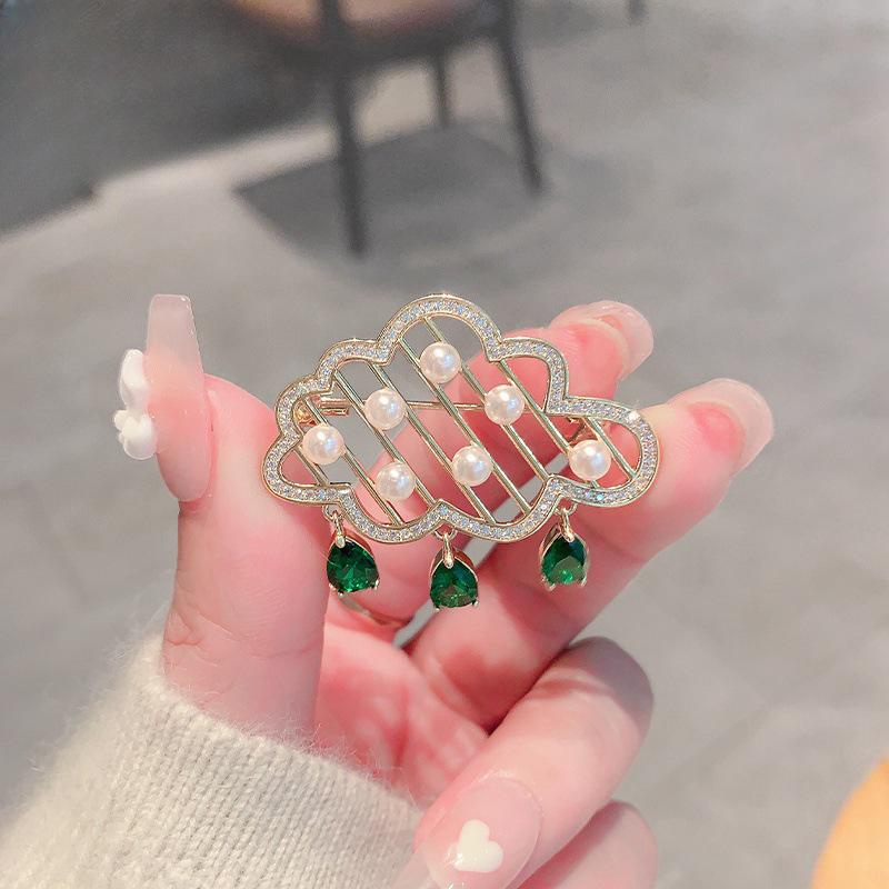 

Элегантная брошь в виде цветка пиона - Ретро национальный стиль, Продвинутый аксессуар-булавка для ципао и ханьфу