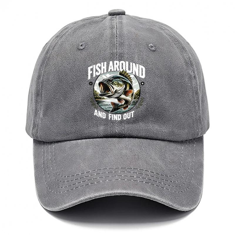 Cappellino da Baseball con Stampa di Pesce Stile Outdoor Cappelli da Pesca per Uomo Cappello da Spiaggia per Donna Cappellini DAD Regolabili Adatti per Esterno