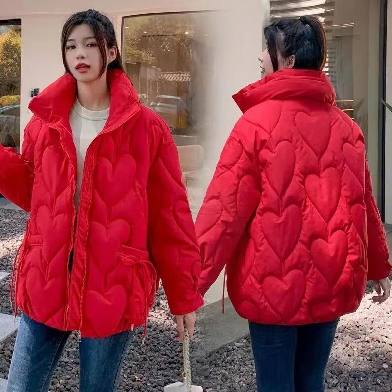 2026 New Down Cotton-Padded Jacket Women's Winter Short Outcoat Korean Parkas Thick Fashion Warm Cotton Padded Coat Ladies Tops