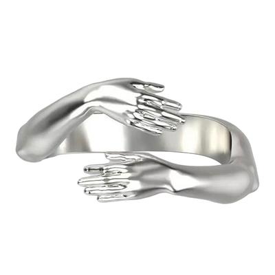 Anello Aperto Vintage Regolabile Fidanzamento Matrimonio Bomboniere per Feste Coppie Nocche Gioielli per Mano Regali Personalizzati Accessori