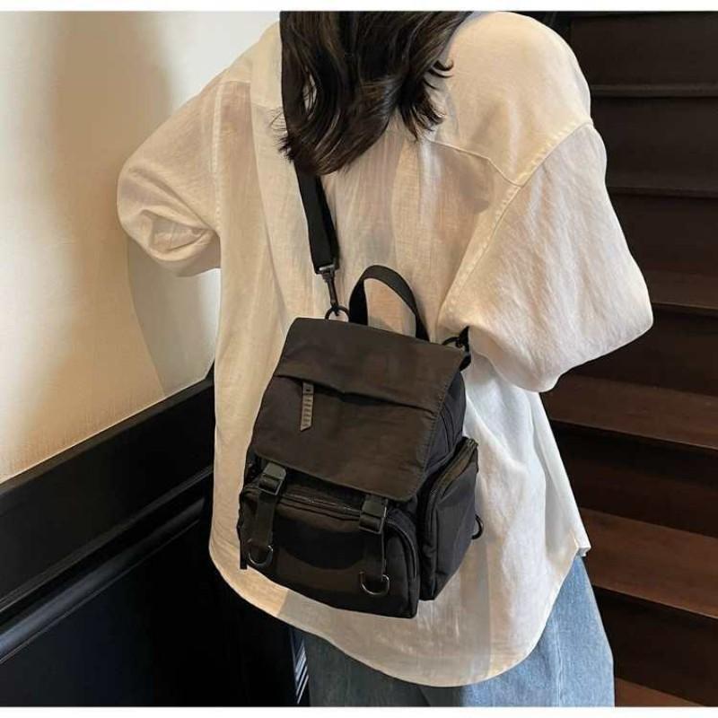 Nylon Bag Women s Large-capacity All-matching Casual Cross-body Multifunctional Hiking Backpack 21x12x25