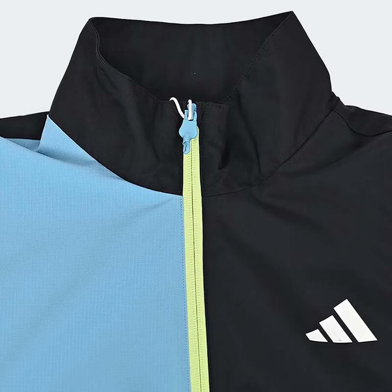 adidas Boys' Detachable Sleeve Colorblock Woven Sports Jacket KH0237