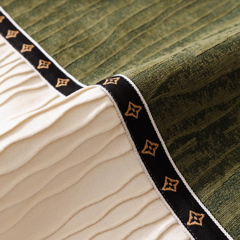 French Straight Sofa Cushion, Universal In All Seasons, Cream Wind Sofa Seat Cushion, Fixed Non-Slip Light Luxury, High-End Sofa Cushion