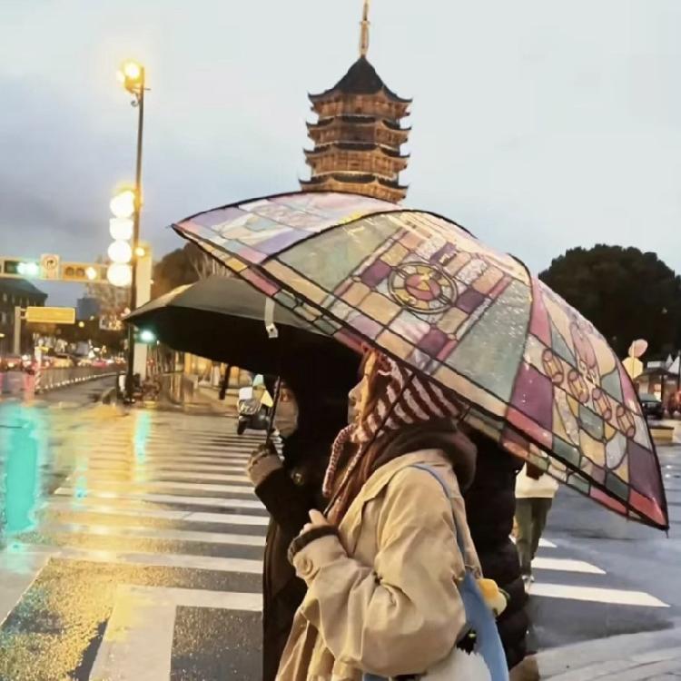 Clear Bubble Umbrella Wedding,Transparent Umbrella Windproofs Canopy Rain Bubble Umbrella Church Glass Stick Umbrella