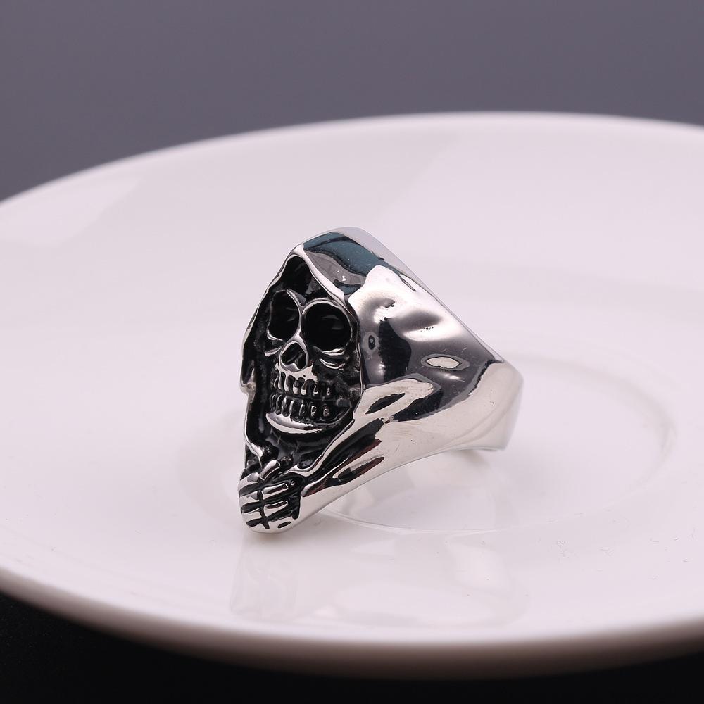 Hip-hop Punk Style Skull Ghost Face Halloween Ring Men and Women Rings Without