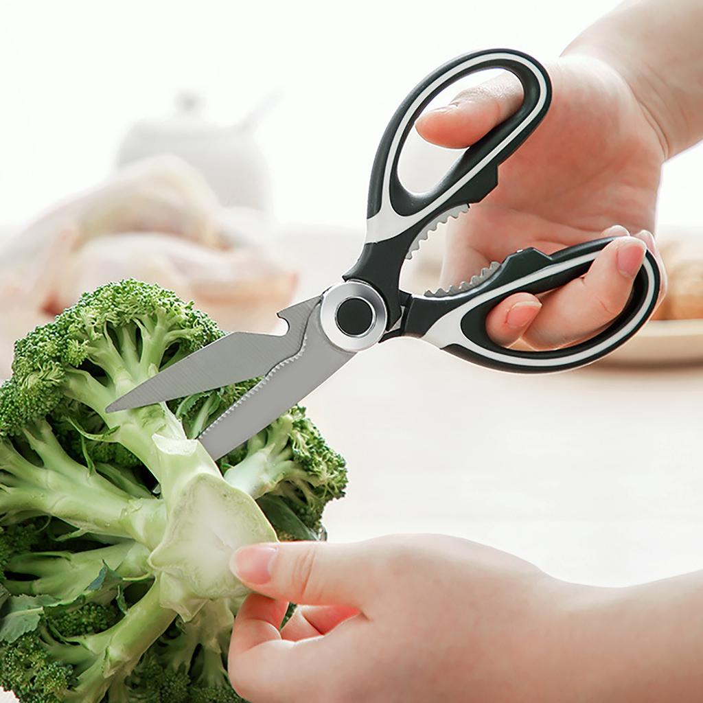 Kitchen Scissors Stainless Steel Heavy Duty Multifunctional Cooking Shears for Poultry Vegetables Nuts Bottle Shutters