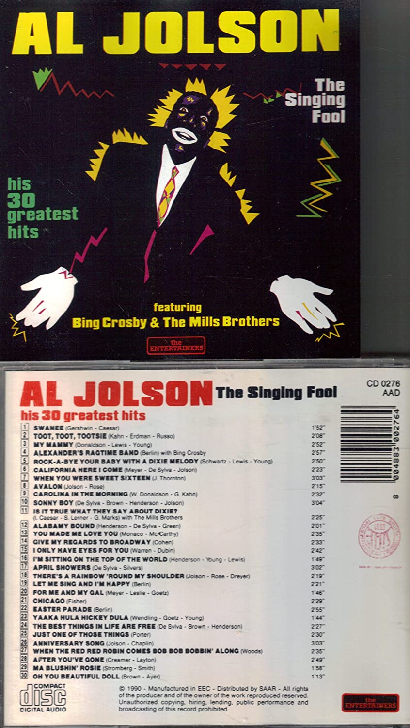

CD JOLSON AL - Singing Fool US Jazz Used
