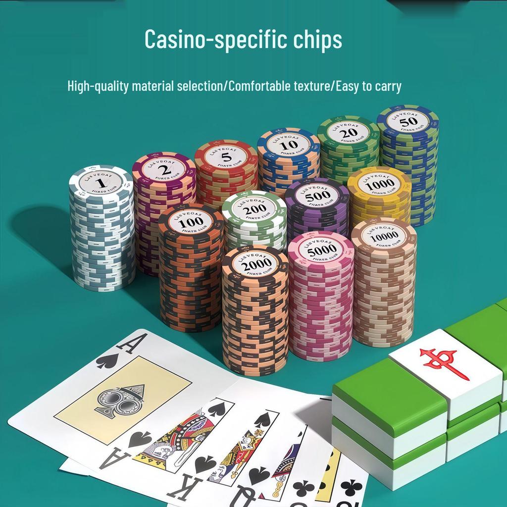Mahjong & Texas Hold'em Chips: Versatile Coins for Card and Mahjong Games