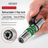 Green Forest High-Pressure Self-Locking Grease Gun Nozzle with Manual Lock Pliers