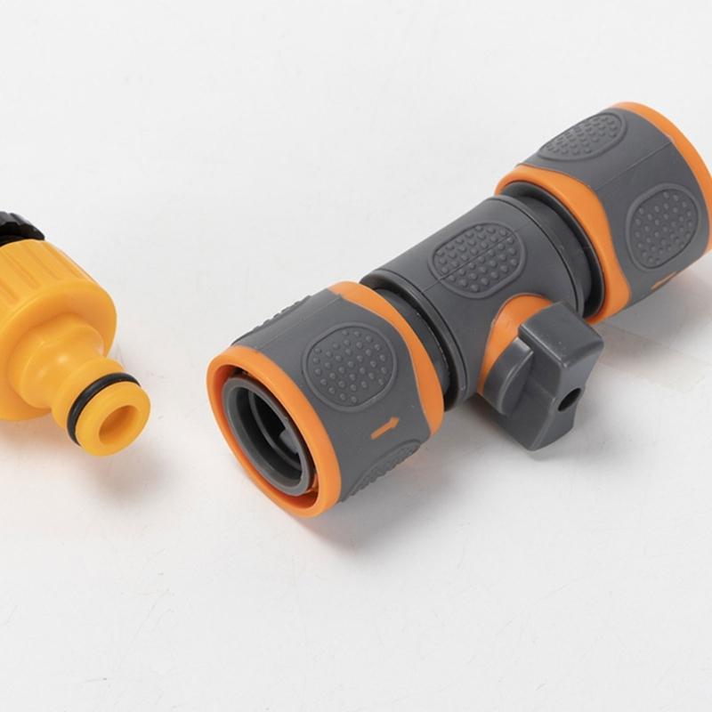 Fast Coupling Water Connector ABS Materials Double Direction Flows Valves Suitable for Hose Sprayed Guns Gardening 2pcs
