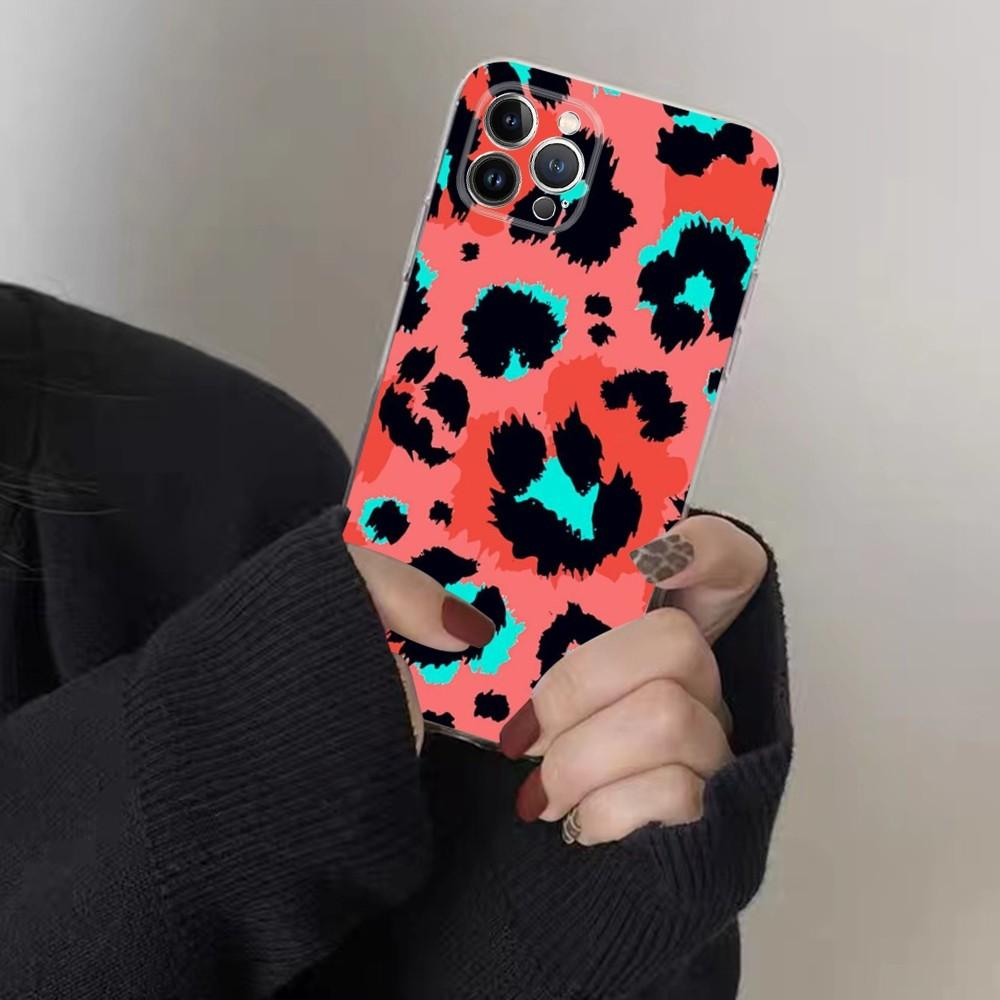 Leopardenmuster Handyhülle für iPhone 15 8 7 6 6S Plus X SE 2020 XR XS 14 11 12 13 Mini Pro Max Handyhülle