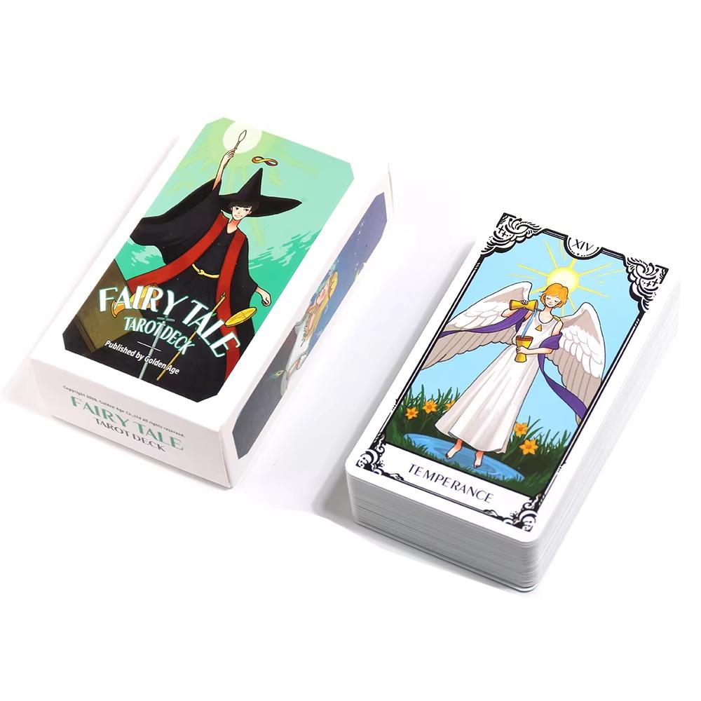 Tarocchi Fiabeschi per Principianti Set con Libretto 78 Carte 6 Carte di Corte Extra di Animali Carini Gioco di Carte