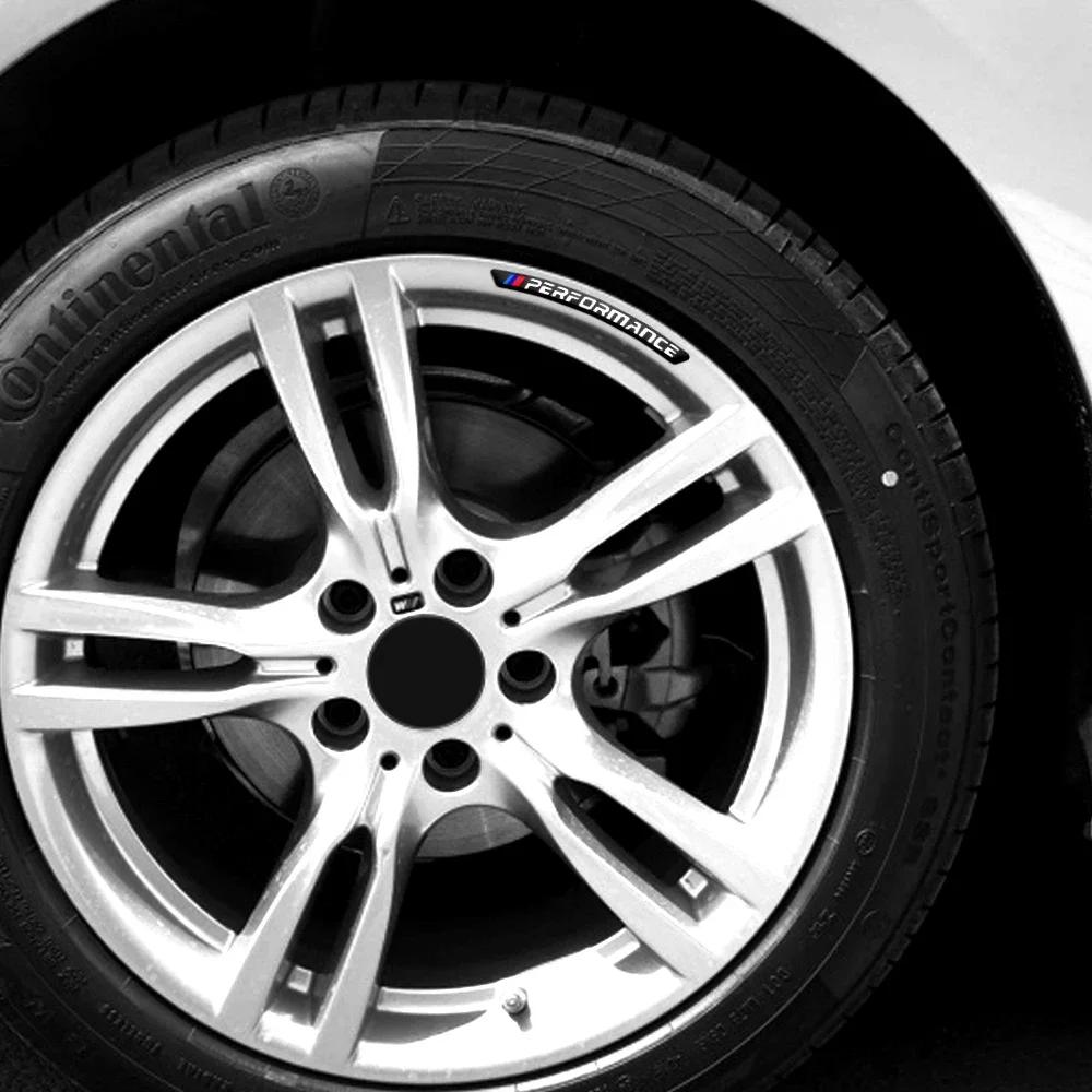 4Pcs Aluminum Car Wheel Rims Stickers Badge Auto Decoration For Bmw Performance E46 E90 E60 F10 F30 E39 E36 F20 E87 G30 E92 E91 BT8