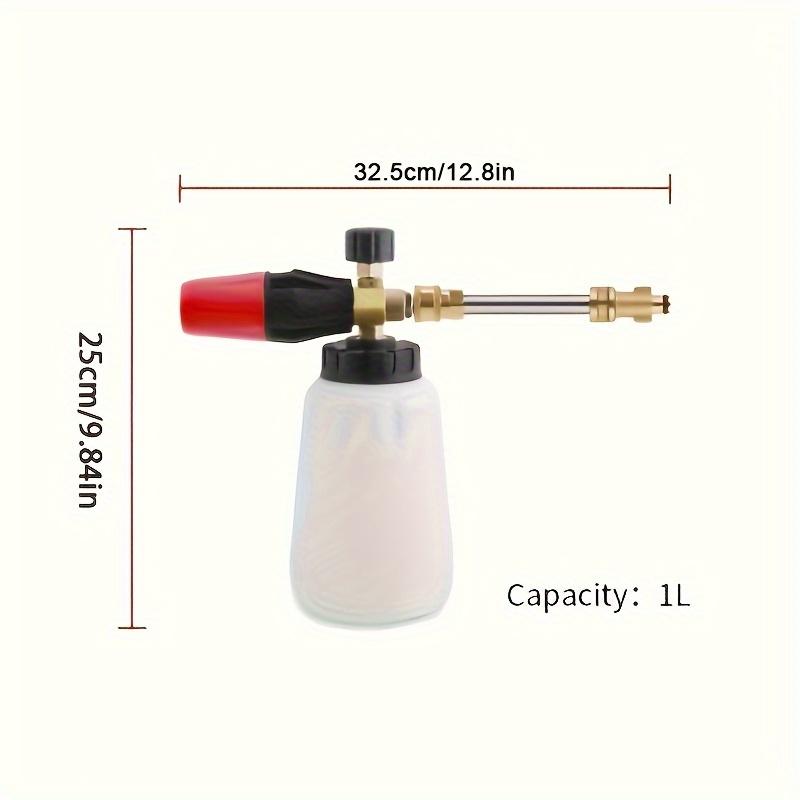 1L Foam Cannon for Car Wash - 5 Nozzle Snow Foam Gun Kit, Compatible with Bosch Aquatak 100/110/115/1200 Plus & More