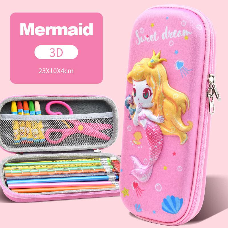 3D Pencil Case Kawaii Cute Large Capacity Pen Box Back to School Supplies Organizer Korean Japanese Stationery  Estuche
