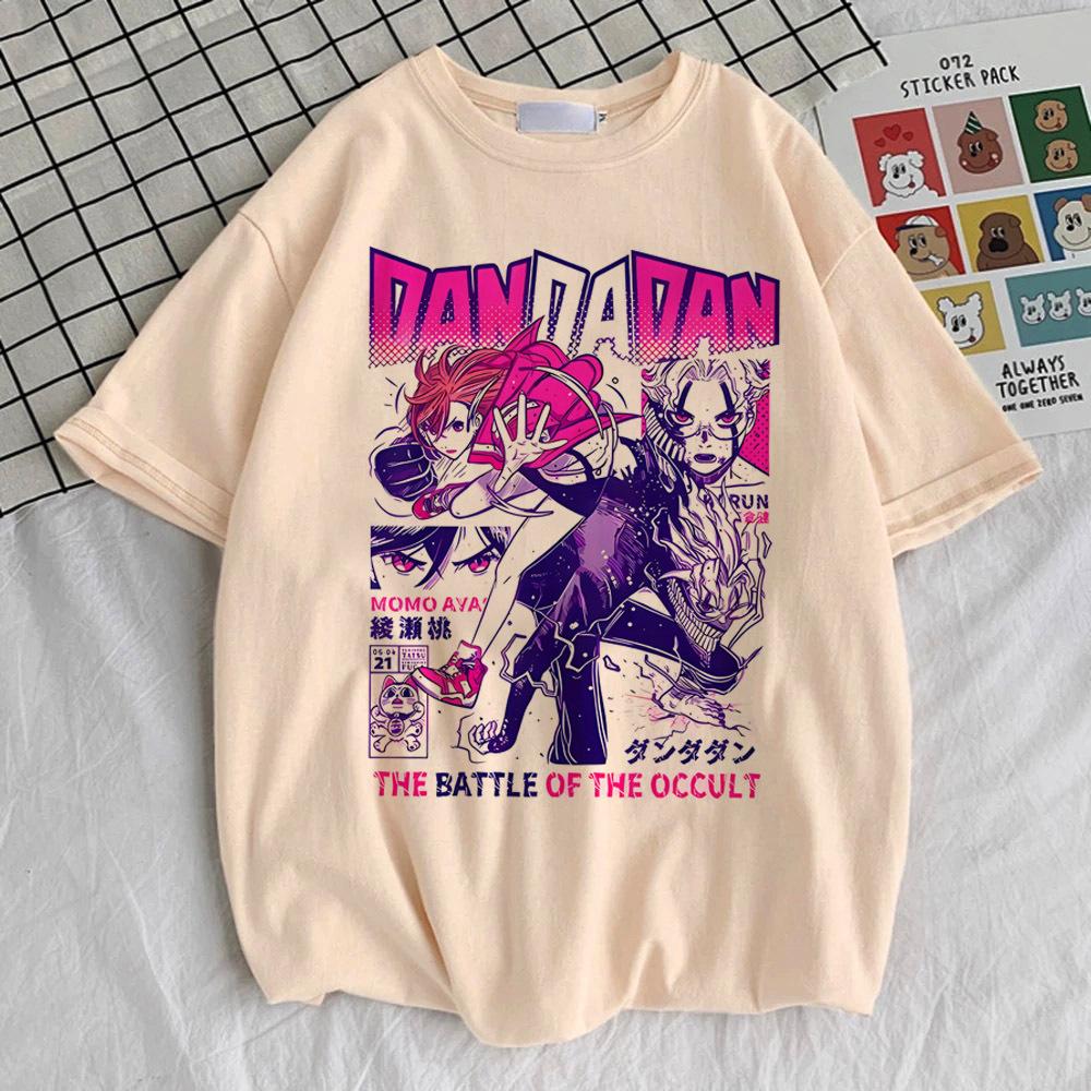 Dandadan Okarun t shirt teen Pastel 2000s Pop Culture Classic streetwear 80s tshirt 2000s Gothic Trendy Classic Retro harajuku