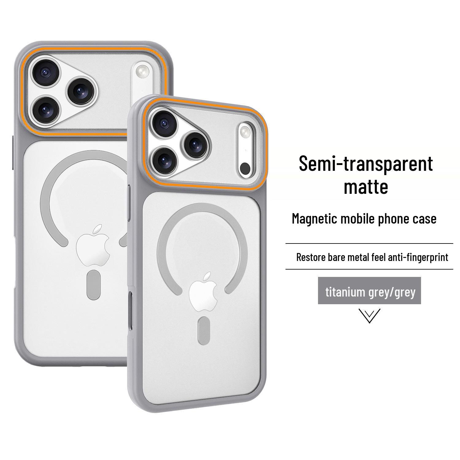 

Compatible iPhone 17 Pro Max Case: Apple 17 Air Phantom Magnetic Matte Anti-Fall Protective Cover iPhone 17 Pro Max