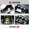 For Kona Hybrid SX2 2024 2025 Centre Console Storage Box Glasses Storage Box Cup Holder Phone Car Organiser Tray Car Accessories