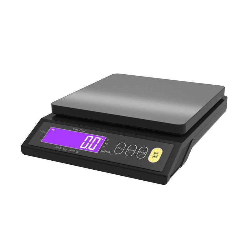 Digital Scale Electronic Kitchen Scale Waterproof LCD Home Food Snack 5kg/0.1g 10kg/1g Stainless Steel Measuring Weighing Tool 10kg 1g