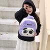 Plush Panda Backpack For Kids With Breathable Design And Storage For Kindergarten Use
