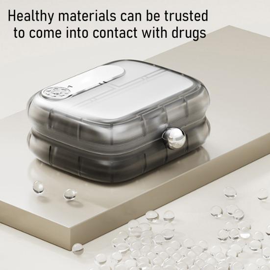 Weekly Pill Organizer Box Portable 7-Day Pill Box Sealed Mini Pill Case
