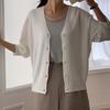 New ArriVals Open Run Ribbed Knit Simple V Neck Cardigan 8 sleeVe