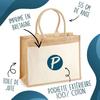 Sac jute avec poche Merci Tutrice - école géniale Cadeau Anniversaire Noël Original Personnalisé Femme | Sac de course shopping