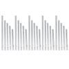 15Pcs Metal Wind Chime Tubes DIY Aluminum Tone Pipes for Outdoor Indoor Decoration DIY Crafting Hanging Pendant Garden Yard Wind