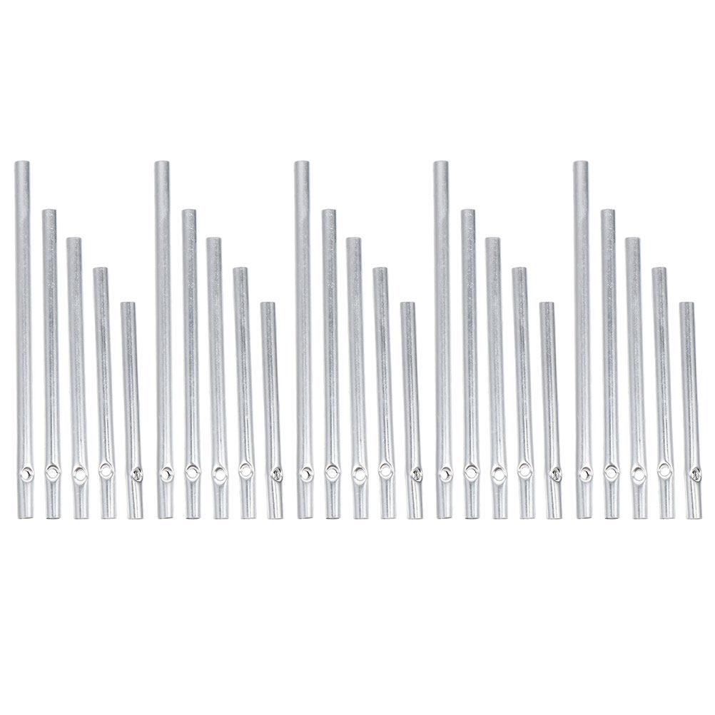 15Pcs Metal Wind Chime Tubes DIY Aluminum Tone Pipes for Outdoor Indoor Decoration DIY Crafting Hanging Pendant Garden Yard Wind